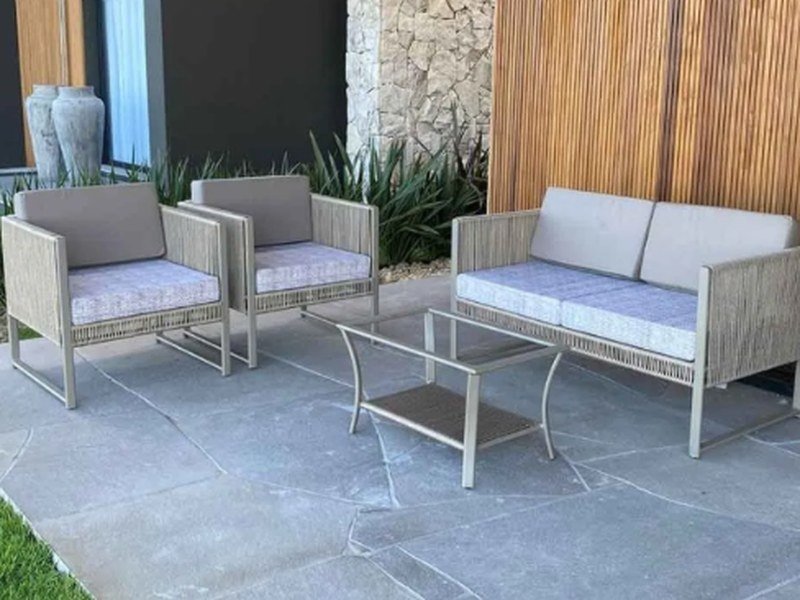 Conjunto de Sofá Bahamas Corda Náutica