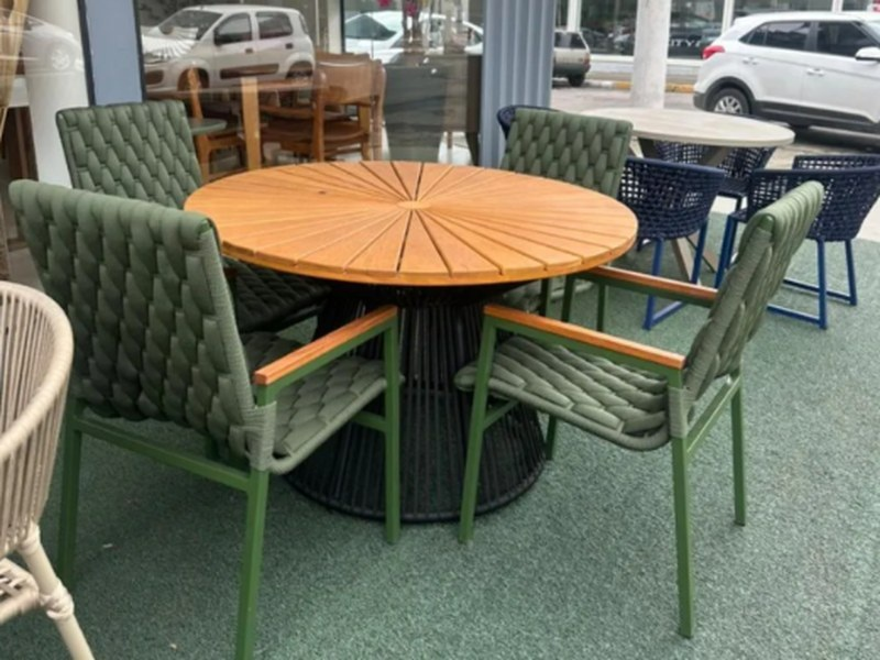 Conjunto de Mesa Melon Tricô