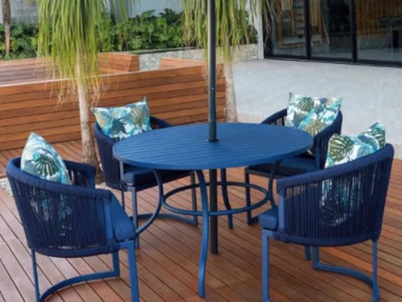 Conjunto de Mesa Jasmin Pé Meia Lua